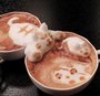 3D кошки в  латте арт