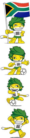 Талисман чемпионата мира по футболу 2010 леопард Закуми