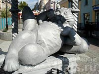 памятник Коту Казанскому - легендарный кот-мышелов Алабрыс